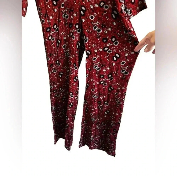 Free People Some Like It Hot Jumpsuit in Rust Combo Size 2 - Picture 10 of 16